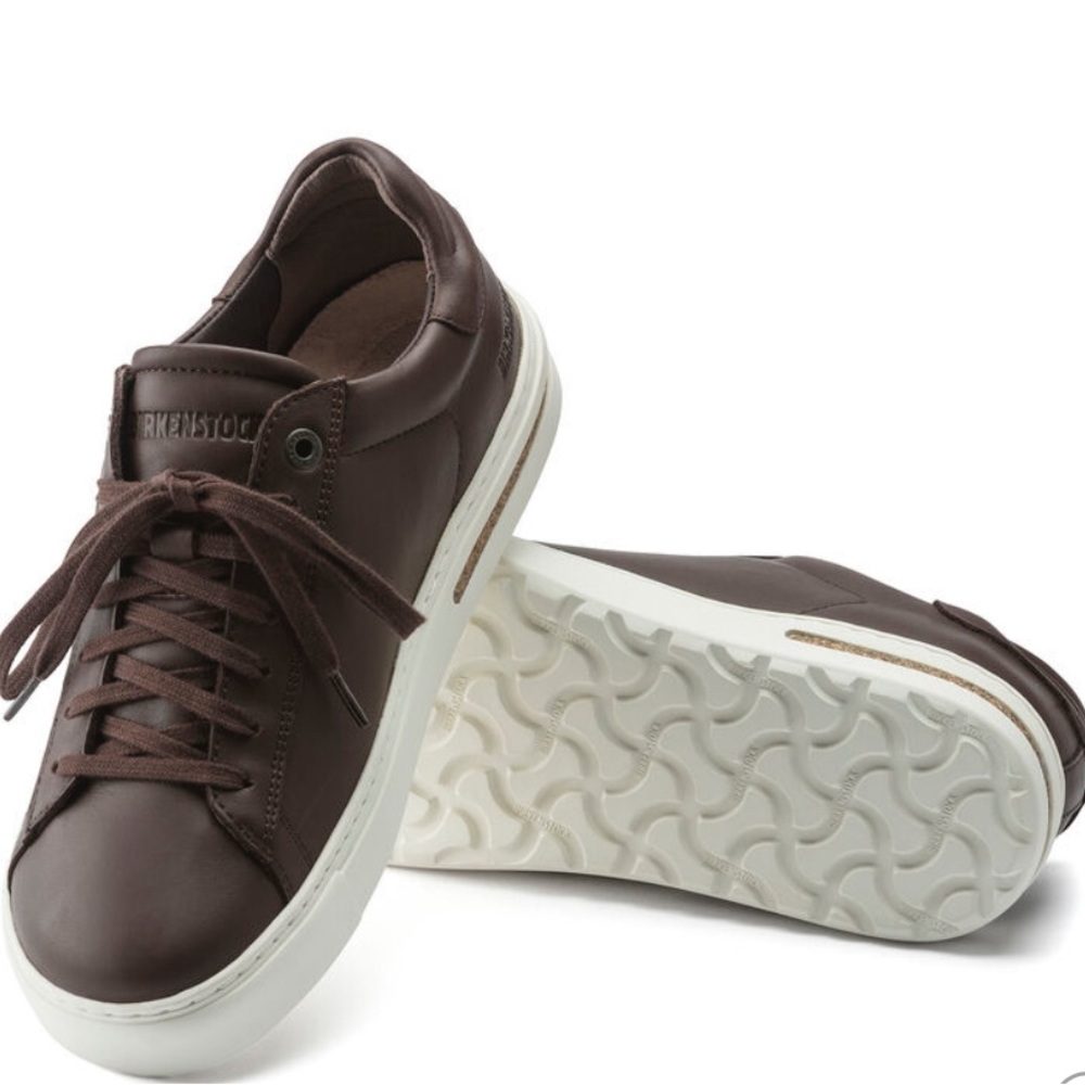 NWT COACH LOW BEND LEATHER FASHION SNEAKERS ROAST/DARK BROWN 8-8.5 (39) M/N